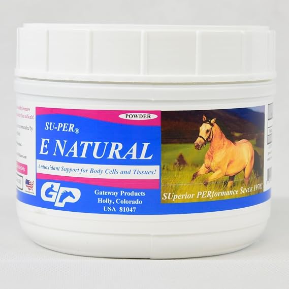 SU-PER E Natural Supplement for Horses, 1 Pound Powder