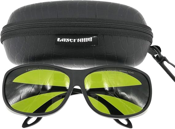1064nm OD6 850-1300nm 850nm 980nm ND:YAG IR Infrared Laser Protective Goggles Safety Glasses Protection Eyewear for Laser Welding Engraving Cutting CE T5-4