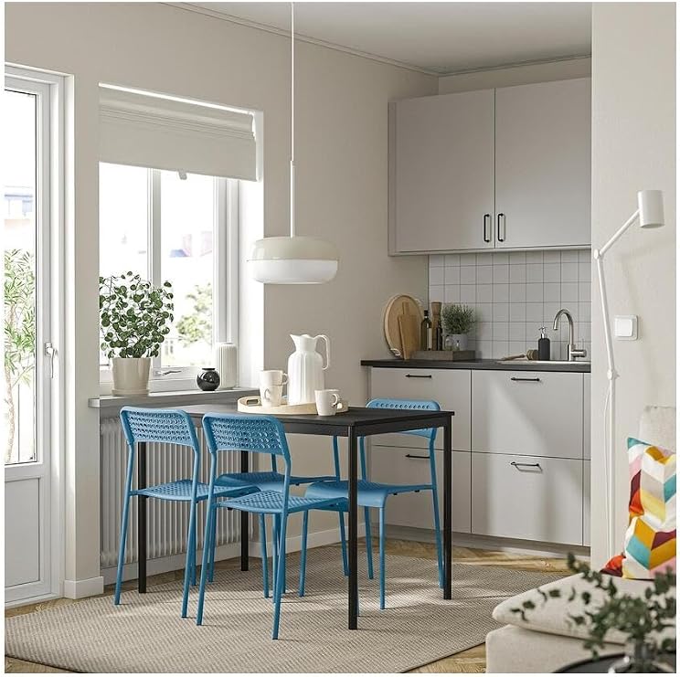 IKEA Mutfak Sandalyesi, Plastik, Mavi