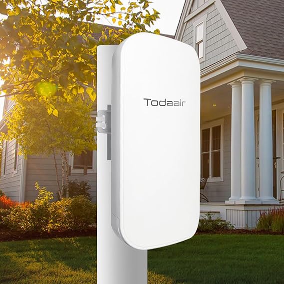 Outdoor WiFi Extender,WiFi Booster | AI Watchdog | Repeater&AP Mode|IP65 Weatherproof | Up to 1200Mbps Dual Band WiFi Repeater | Covers Up to Least 3440 Sq. ft and 30 Devices