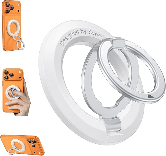 SYNCWIRE Magnetic Phone Ring Holder, for MagSafe Phone Grip Stand Kickstand