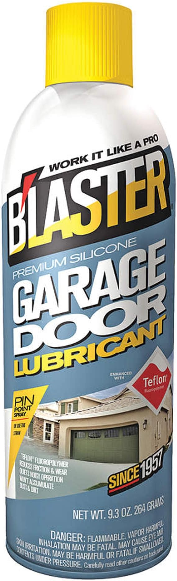 B'laster 16-GDL Lubricant, Silicone Base, Clear, 9.3 oz Aerosol Can, Liquid, Sold as 10 Pack