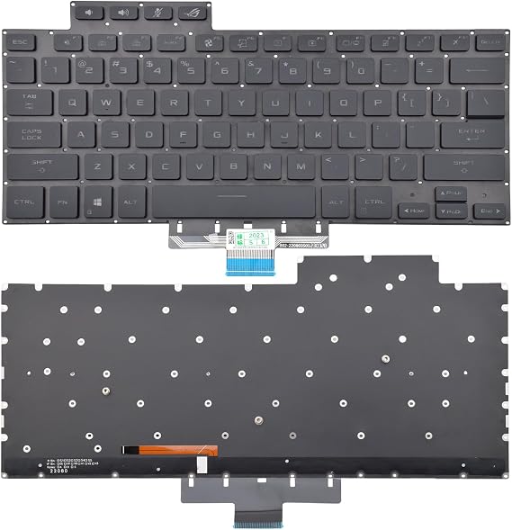 Replacement Keyboard Compatible with Asus ROG Zephyrus G15 2021 G15 GA503 GA503Q GA503QR GA503QS wih Backlit US Layout - Black
