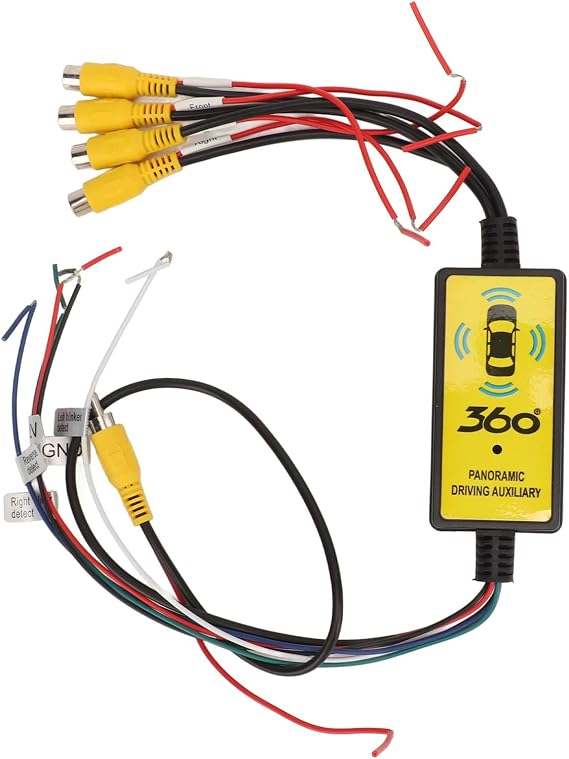 Car Backup Camera Switcher 4 Input 1 Output Remote Control