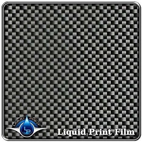 Hydrographics Film - Water Transfer Printing Film - Hydro Dipping - Film Measurement is: 20 X 10 feet roll CF-56-11 - Black & Clear Weave Carbon Fiber