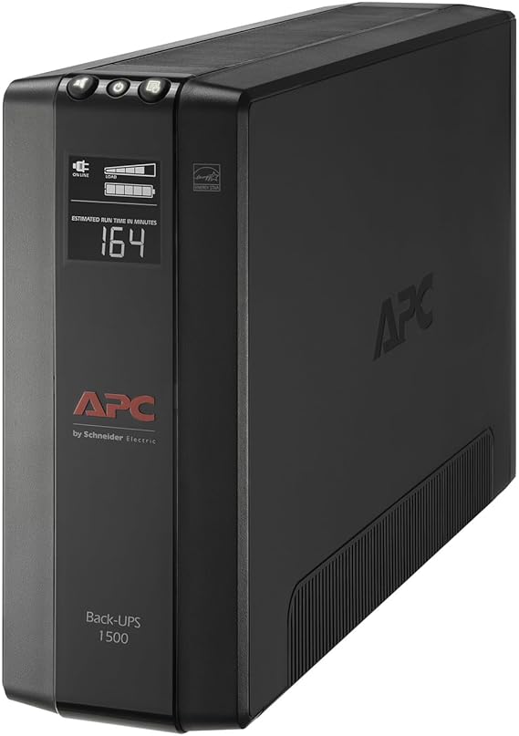 APC UPS Back-UPS Pro 1500VA UPS, 900W Battery Backup & Surge Protector, AVR, 10 Outlets NEMA 5-15R, LCD, BX1500M Uninterruptible Power Supply for Computers, Wi-Fi Routers, Home Office Electronics