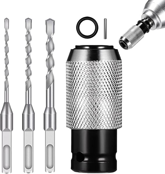 Cordless Rotary Hammer Drill Fast Release Long Lasting Adapter | Rotary Hammer Drill Bits for Family Men Women Home Indoor Outdoor Repair Installation Garage Work