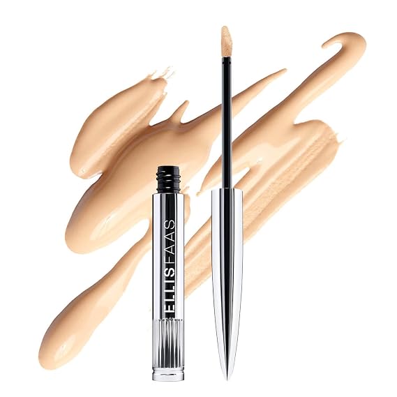 Ellis Faas Concealer Anti Aging Full Coverage for Dark Circles, Wrinkles, Blemishes, Fine Lines, Spots with Karite Oil & Rice Wax Deep Hydration Luxury Creamy Formula (201 Fair)