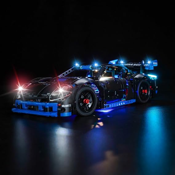 BrickBling Lights Compatible with Lego Porsche GT4 e-Performance Race Car