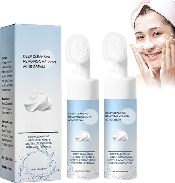 Deep Cleansing Lotion for Acne, Pimples and Acanthosis Nigricans, Acanthosis Nigricans Therapy Cream, Helps clear body pimples and spots, 100ml (2pcs)