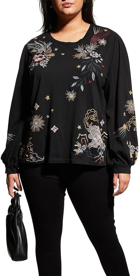 Johnny was Women's Selah Cuffed Puff Sleeve Tee