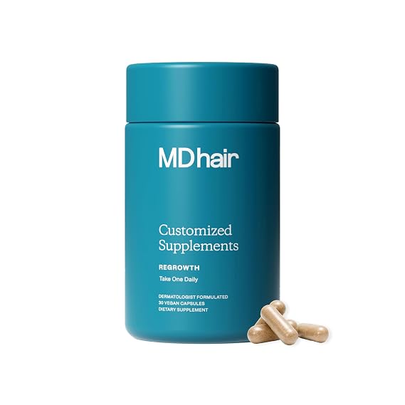 MDhair Regrowth Supplements Hair Growth Vitamins for Women & Men