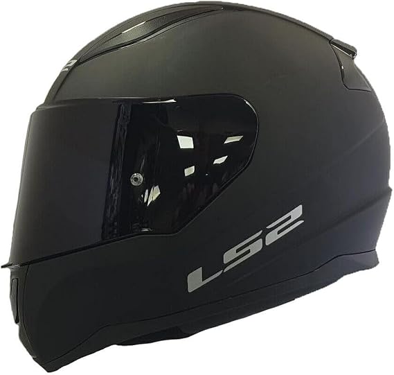 LS2 FF353 Rapid II Ece22.06 Motorcycle Helmet Matt Black with Dark Visor (XL)