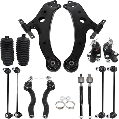 WFLNHB 14PCS Front Lower Control Arm Tie Rods Replacement for Toyota Camry 2007-2011