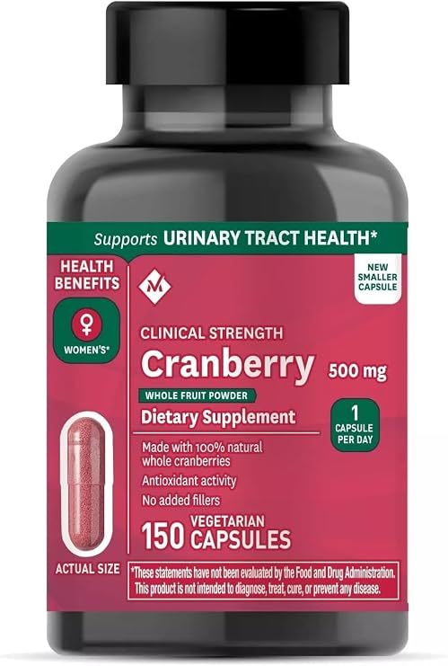 Member Clinical Strength Cranberry Supplement, 500mg, 150 Count