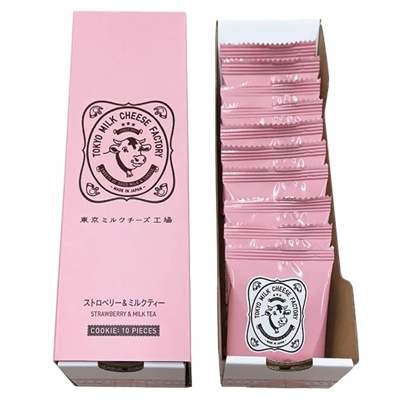 4942719101158- Strawberry & Milk Tea Flavor 10 piece cookies
