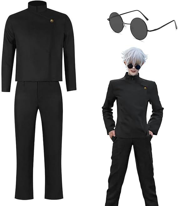 Satoru Gojo/Yuji Itadori Cosplay Costume JJK Anime Cosplay Costume Unisex Anime Uniform for Halloween Carnival Party