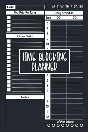Time Blocking Planner: Daily Tasks Organizer, Timeboxing Notepad, Hourly To-Do List Notebook Undated to Track Schedule, Boost Productivity & Time Management with 30 Minute Interval