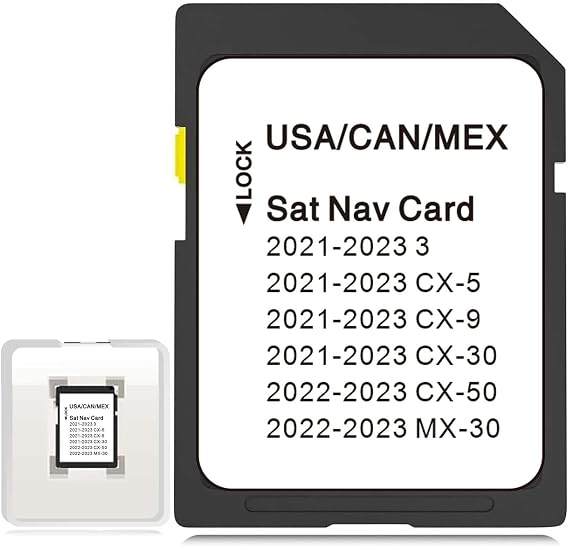 CX-30 Latest Navigation SD Card Map Update, TD2K66EZ1B Navigation Accessories for CX-5 3 CX-9 2021-2023, 2022-2024 CX-50, 2022-2023 MX-30