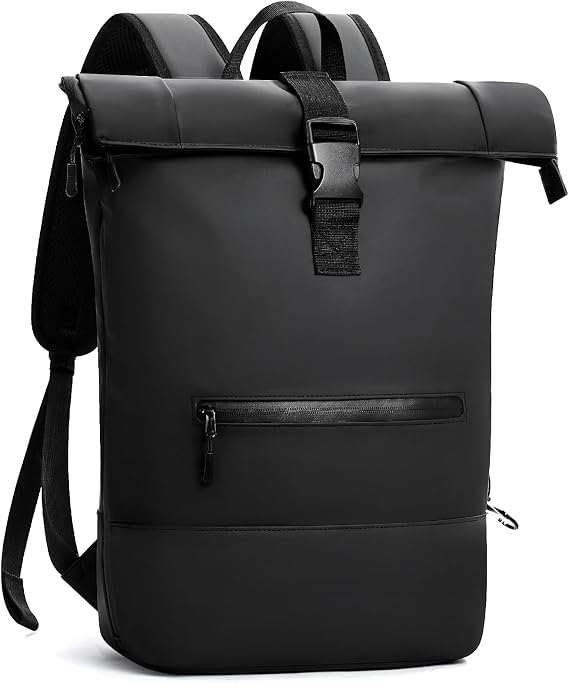 Laptop Backpack Waterproof Roll Top Backpack for Men and Women, 17 Inch Laptop Bagpack for School, Travel, Work and Business