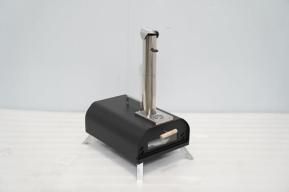 Wood Pellet Pizza Oven, Cooks 12-inch Pizza, Portable, Foldable Legs, 25 lbs, Outdoor Cooking