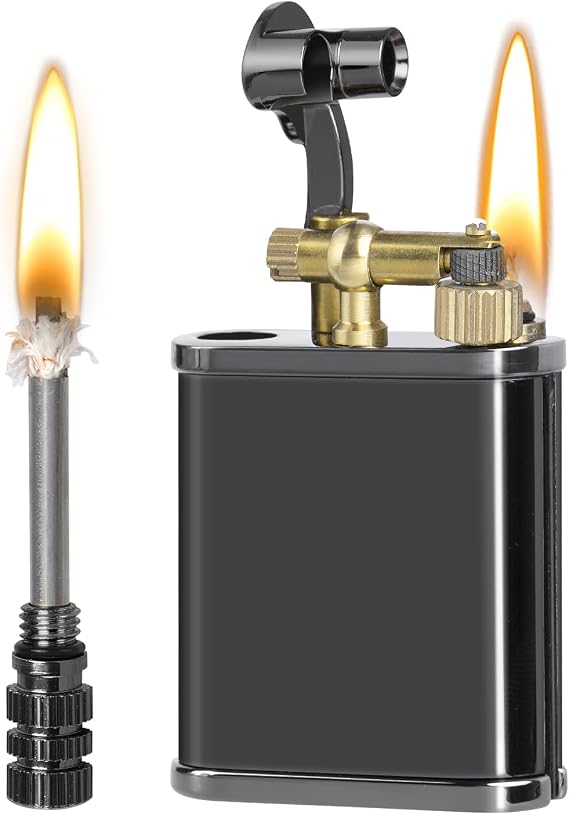 CHOICEDC Vintage Trench Lighter, Permanent Match, Cool Pipe Lighter for Men