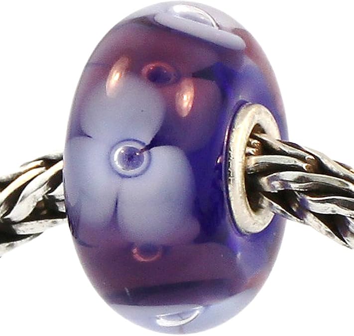 TROLLBEADS Authentic Glass 61339 Double Flower