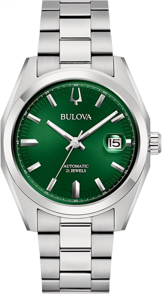 Bulova Automatic Watch 96B429, Silver, Modern