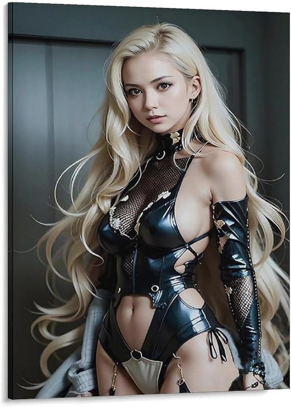 Sexy Hot Girl Poster For Walls Sexy Model Canvas Painting Prints Wall Art Home Bar Kitchen Coffee Man Cave Garage Wall Decor Art Frameless 8x10inch