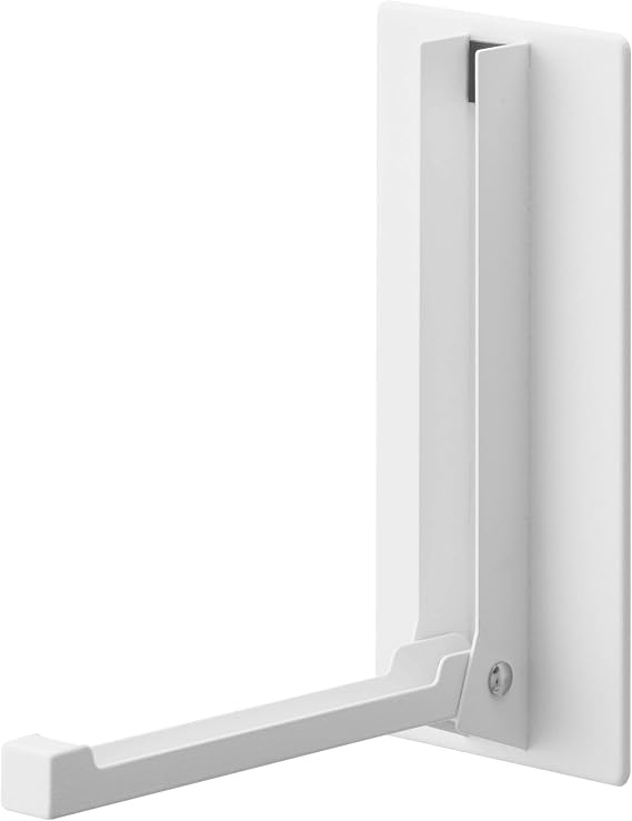 YAMAZAKI Home Magnetic Hook, Folding Collapsible Wall and Door Hanger, White