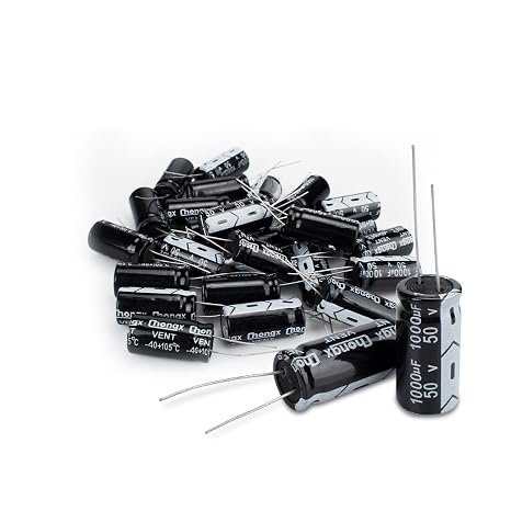 25 Pcs Electrolytic Capacitor 1000uF 50V Aluminum Radial Electrolytic Capacitors