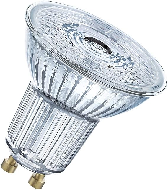 OSRAM Dimmable LED Reflector Bulbs with GU10 Base | Energy Saving 50W Replacement Ultra Long Life (25,000H) Beam Angle 36° Cool White | PAR16 50 36° 4.5W/4000K GU10 in 5-Pack