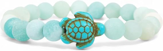 KoaKoa Sea Turtle Tracking Bracelet Bahama Blue, One Size Fits Most, Waterproof, Durable, Track Real Sea Turtle, Supports Conservation
