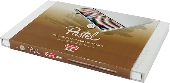 Bruynzeel Design Pastel 24 Artist Pastel Pencils in Wooden Case