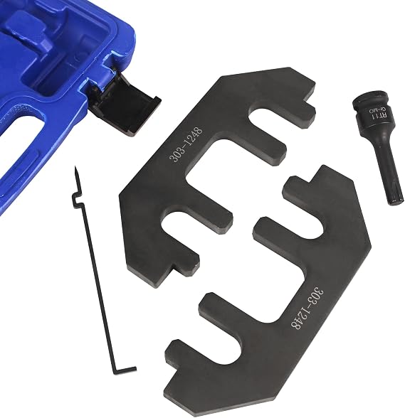 Camshaft Holding Tool Timing Alignment Holder Tool Set Kit with Chain Tensioner Tool Compatible with 303-1248 303-1530 Ford 3.5L & 3.7L 4V Engines