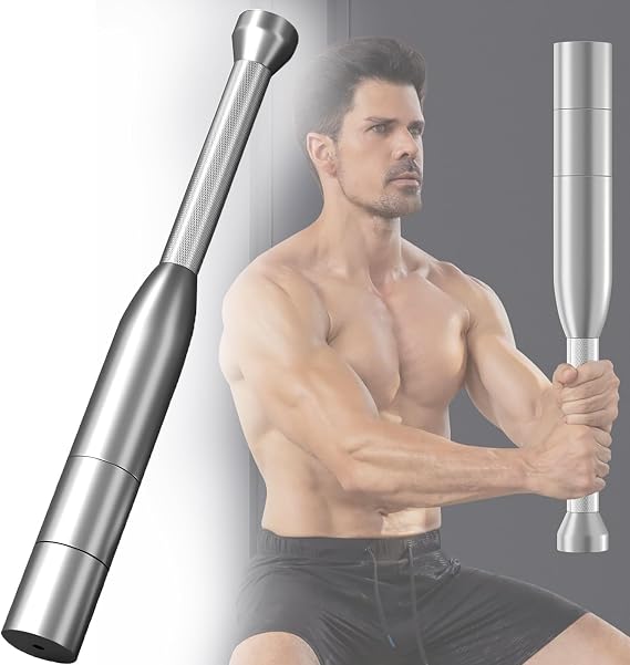17lb 22lb 30lb Exercise Club Wooden Indian Clubs Pair,Home Gym Equipment for Shoulder Stretch Rehabilitation (8KG)
