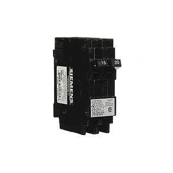 Siemens Q1520 15/20 Amp Tandem Single-Pole Type QT Circuit Breaker