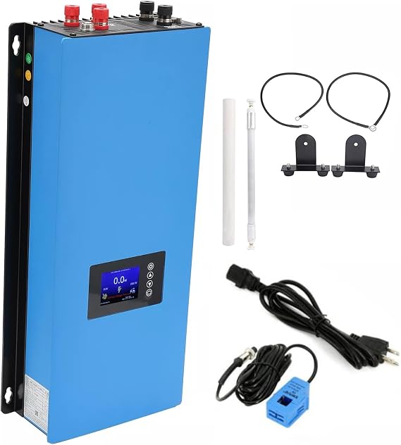2000W Wind Power Grid Tie Inverter with Limiter Sensor,Dump Load,Pure Sine Wave On Grid Inverter 45-90VDC output 230VAC,Wind Turbine Power Inverter, Support Utility Grid