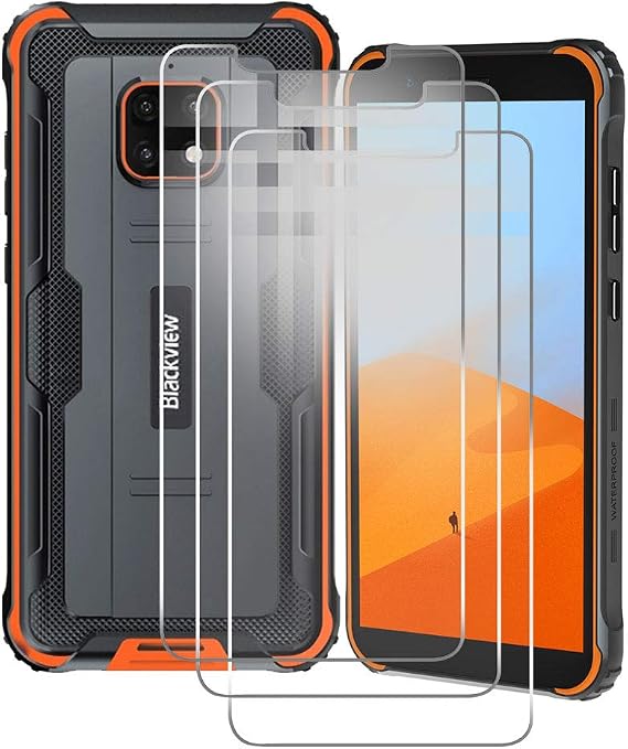 for Blackview BV4900 Pro Screen Protector Tempered Galss, KJYF [3 Pack] High Clear [9H Hardness] [Bubble Free] Screen Tempered Glass Protective Film for Blackview BV4900 Pro 5.7 Inch.