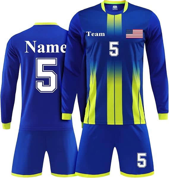 Custom Jersey Soccer for Men Women Soccer Uniforms for Kids with Name Team Number Logo