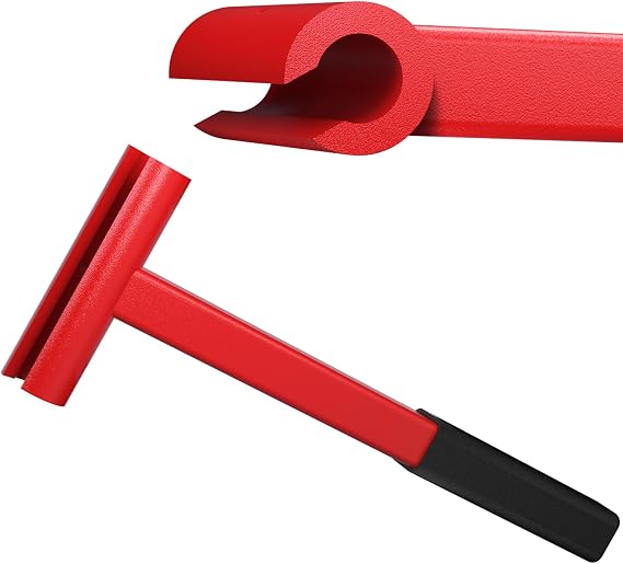 Door Hinge Adjustment Tool, Hinge Bender Wrench for .134" Gauge Commercial Door Hinges, Heavy-Duty Door Alignment Repair Tool, Ideal for Property Managers & Maintenance Staff, Red