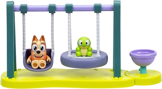 Bluey Turtleboy Backyard Playground Set Includes Bingo & Turtleboy Figures Playground Set for Backyards Involving Imaginative Play | Includes Bingo & Turtleboy figures for active roleplay; Bluey toy for kids ages 3+, gift for fans