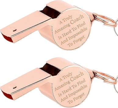 Pack of 2 Gifts for Coach Whistle Basketball Volleyball Baseball Coach Gifts Men Women Teacher - A Turly Amazing Coach is Hard to Find