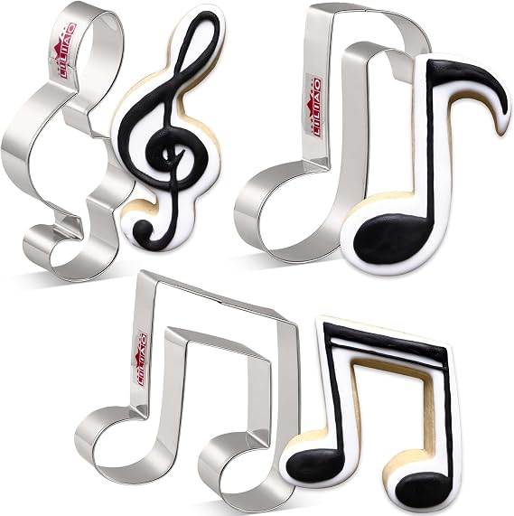 LILIAO Music Note Cookie Cutter 3-Pc Set