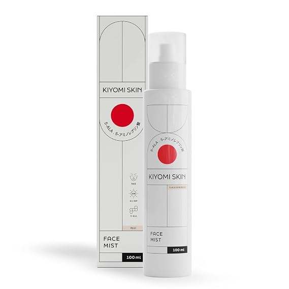 Face Mist Moisturizer - Calming Facial Moisturizing Spray with 5-ALA, Hyaluronic Acid, Green Tea, Lavender - Fast-Absorbing Hydrating Antioxidant Spray for All Skin Types - 3.3 Fl Oz