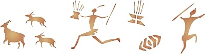 Rock Art Stencil, 14 x 4 inch - Prehistoric Cave Paintings Stencils for Painting Template