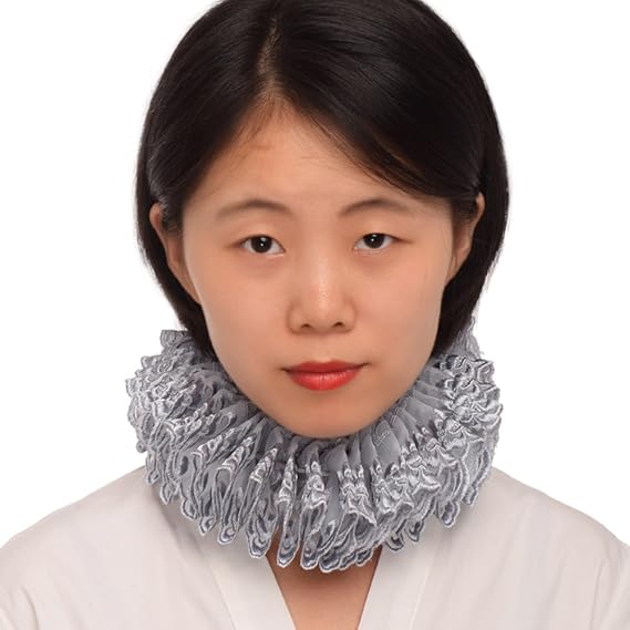 BLESSUME Renaissance Elizabethan Neck Ruff Collar Ruffled Collar Cosplay Gift