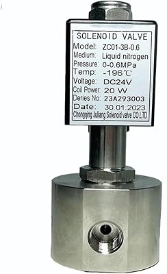 Solenoid Valves, 16bar 2 Way Liquid Nitron Cryon -196C~0C Solenoid Valve 14 18 Orifice 1mm SS304 DN1stainless Steel Valv18,NPT_2W DC12V