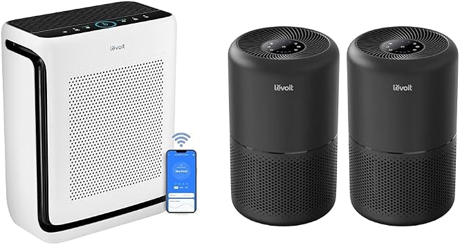 LEVOIT Air Purifiers for Home Large Room Up to 1900 Ft2 in 1 Hr with Washable Filters & Air Purifier for Home Allergies Pets Hair in Bedroom