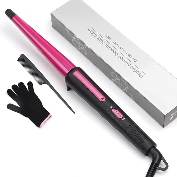 Hair Curling Iron,Curling Wand 0.5-1",210C for Classic Curls&Natural Waves